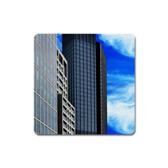 Architecture Frankfurt Houses Square Magnet by Wegoenart