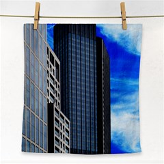 Architecture Frankfurt Houses Face Towel by Wegoenart