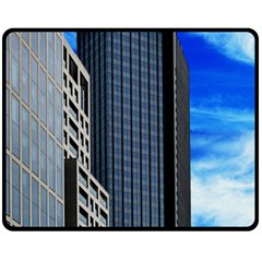 Architecture Frankfurt Houses Fleece Blanket (medium)  by Wegoenart