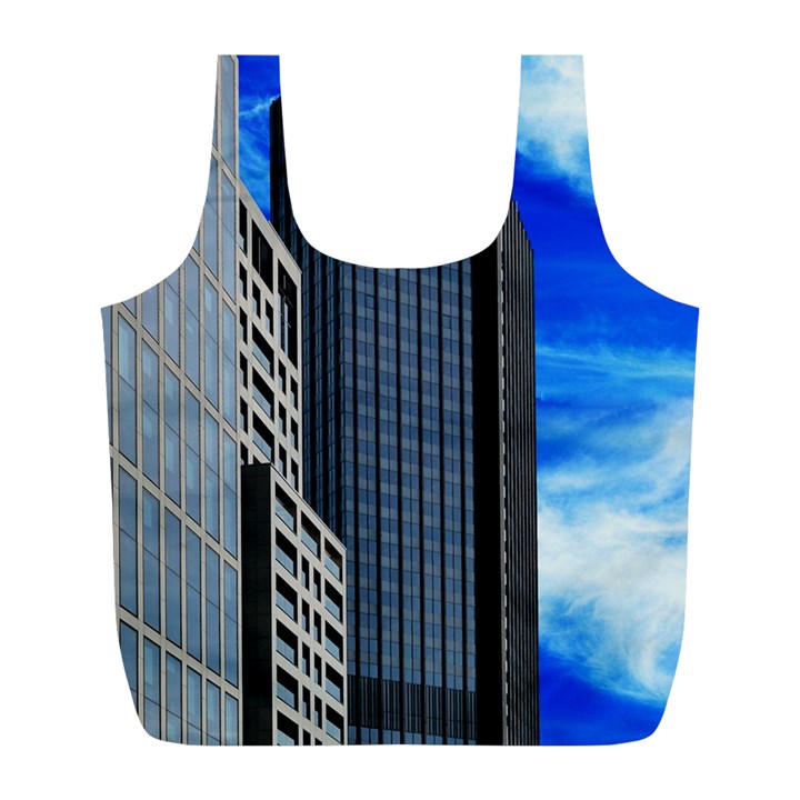 Architecture Frankfurt Houses Full Print Recycle Bag (L)