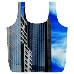 Architecture Frankfurt Houses Full Print Recycle Bag (xl) by Wegoenart