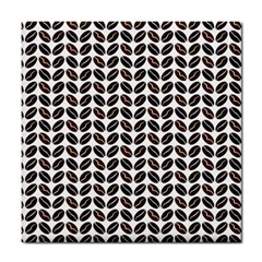 Coffee Beans Pattern Illustrator Tile Coasters by Wegoenart