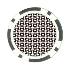 Coffee Beans Pattern Illustrator Poker Chip Card Guard by Wegoenart