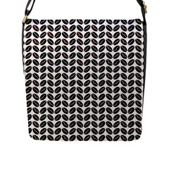 Coffee Beans Pattern Illustrator Flap Closure Messenger Bag (l) by Wegoenart