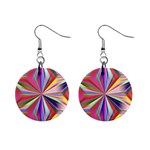 Seamless Repeating Tiling Tileable Abstract Mini Button Earrings Front