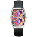 Seamless Repeating Tiling Tileable Abstract Barrel Style Metal Watch Front