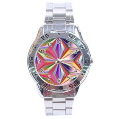 Seamless Repeating Tiling Tileable Abstract Stainless Steel Analogue Watch