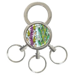 Seamless Repeating Tiling Tileable 3-ring Key Chain by Wegoenart