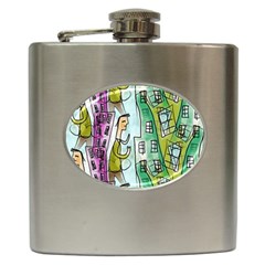 Seamless Repeating Tiling Tileable Hip Flask (6 Oz) by Wegoenart