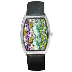 Seamless Repeating Tiling Tileable Barrel Style Metal Watch by Wegoenart