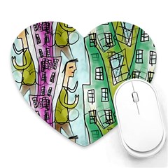 Seamless Repeating Tiling Tileable Heart Mousepads by Wegoenart