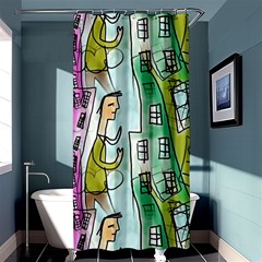 Seamless Repeating Tiling Tileable Shower Curtain 36  X 72  (stall)  by Wegoenart