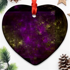 Apophysis Attractor Colours Digital Heart Ornament (two Sides) by Wegoenart