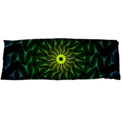 Abstract Ribbon Green Blue Hues Body Pillow Case Dakimakura (two Sides) by Wegoenart