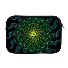 Abstract Ribbon Green Blue Hues Apple Macbook Pro 17  Zipper Case by Wegoenart