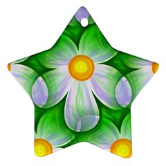 Seamless Repeating Tiling Tileable Flowers Ornament (star) by Wegoenart