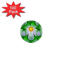 Seamless Repeating Tiling Tileable Flowers 1  Mini Buttons (100 Pack)  by Wegoenart