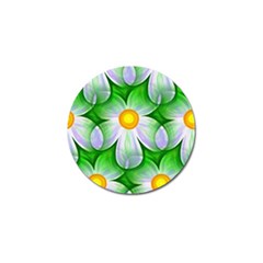 Seamless Repeating Tiling Tileable Flowers Golf Ball Marker (4 Pack) by Wegoenart