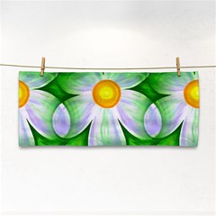 Seamless Repeating Tiling Tileable Flowers Hand Towel by Wegoenart