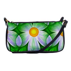 Seamless Repeating Tiling Tileable Flowers Shoulder Clutch Bag by Wegoenart