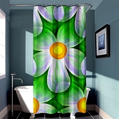 Seamless Repeating Tiling Tileable Flowers Shower Curtain 36  X 72  (stall)  by Wegoenart