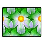 Seamless Repeating Tiling Tileable Flowers Double Sided Fleece Blanket (Small)  45 x34  Blanket Front