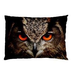 Owl Bird Eyes Eagle Owl Birds Pillow Case by Wegoenart