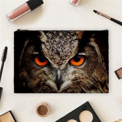 Owl Bird Eyes Eagle Owl Birds Cosmetic Bag (large) by Wegoenart