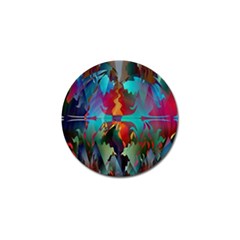 Background Sci Fi Fantasy Colorful Golf Ball Marker (4 Pack) by Wegoenart