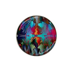 Background Sci Fi Fantasy Colorful Hat Clip Ball Marker (4 Pack) by Wegoenart