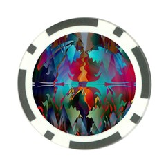 Background Sci Fi Fantasy Colorful Poker Chip Card Guard (10 Pack) by Wegoenart