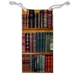 Books Library Bookshelf Bookshop Jewelry Bag by Wegoenart