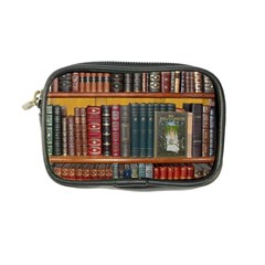 Books Library Bookshelf Bookshop Coin Purse by Wegoenart