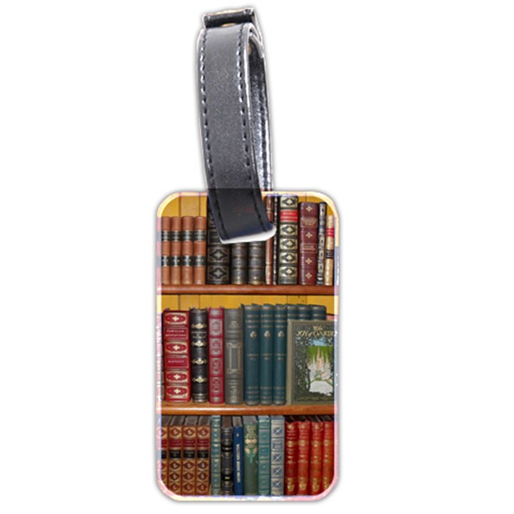 Books Library Bookshelf Bookshop Luggage Tag (two sides)