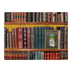 Books Library Bookshelf Bookshop Double Sided Flano Blanket (mini)  by Wegoenart