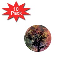 Full Moon Silhouette Tree Night 1  Mini Magnet (10 Pack)  by Wegoenart