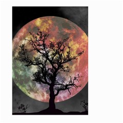 Full Moon Silhouette Tree Night Large Garden Flag (two Sides) by Wegoenart