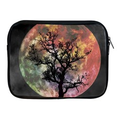 Full Moon Silhouette Tree Night Apple Ipad 2/3/4 Zipper Cases by Wegoenart