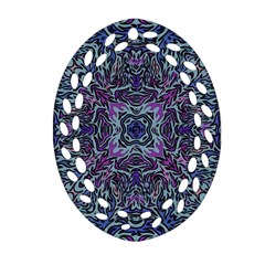 Pattern Fire Purple Repeating Ornament (oval Filigree) by Wegoenart