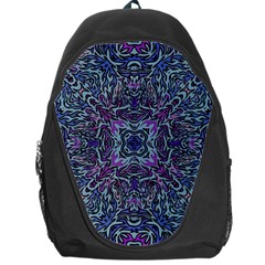 Pattern Fire Purple Repeating Backpack Bag by Wegoenart