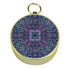 Pattern Fire Purple Repeating Gold Compasses by Wegoenart