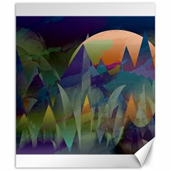 Mountains Abstract Mountain Range Canvas 20  X 24  by Wegoenart