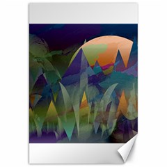 Mountains Abstract Mountain Range Canvas 20  X 30  by Wegoenart