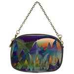 Mountains Abstract Mountain Range Chain Purse (One Side) Front