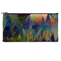 Mountains Abstract Mountain Range Pencil Cases by Wegoenart