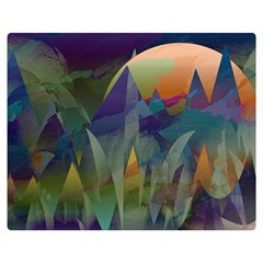 Mountains Abstract Mountain Range Double Sided Flano Blanket (medium)  by Wegoenart