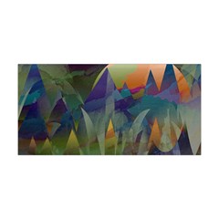 Mountains Abstract Mountain Range Yoga Headband by Wegoenart