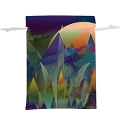 Mountains Abstract Mountain Range  Lightweight Drawstring Pouch (xl) by Wegoenart