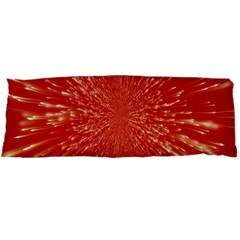 Rays Pattern Center Abstract Red White Body Pillow Case Dakimakura (two Sides) by Wegoenart