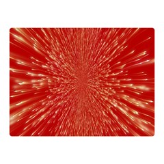 Rays Pattern Center Abstract Red White Double Sided Flano Blanket (mini)  by Wegoenart